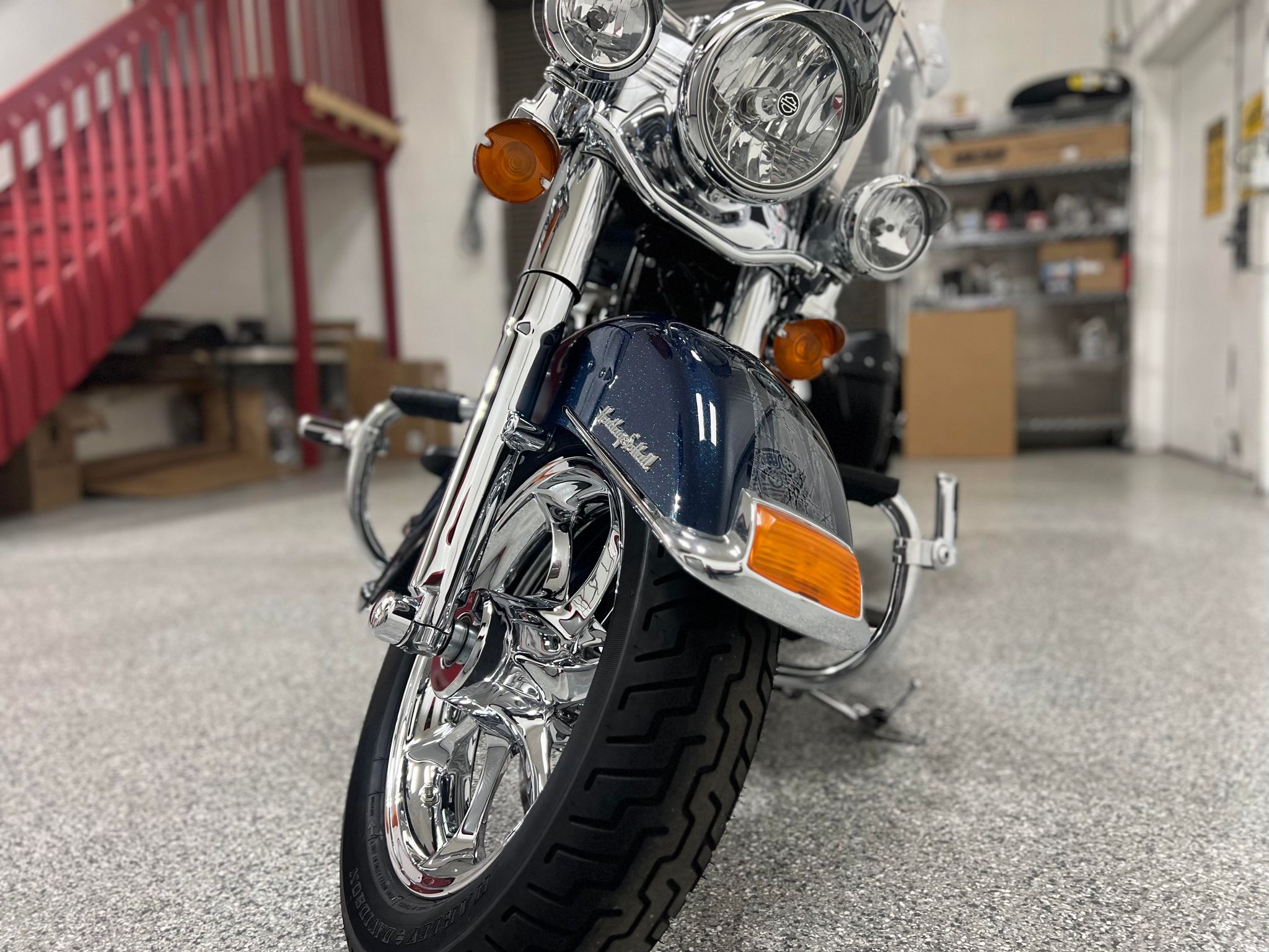 Cosmic Blue Pearl 2016 Harley Davidson HERITAGE SOFTAIL